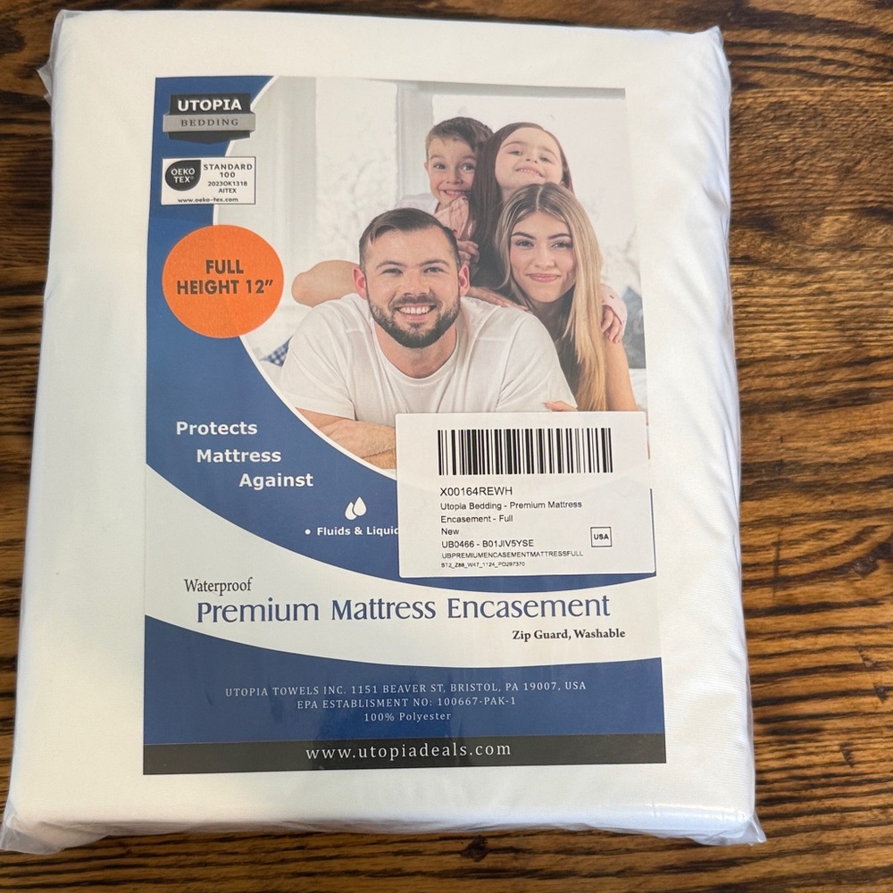 Utopia Bedding White Waterproof Mattress Encasement